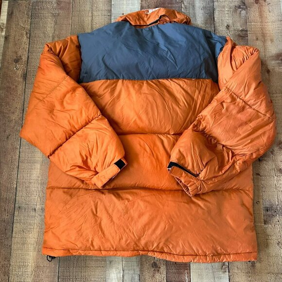 Bear USA Orange & Gray Down Feather Puffer Coat With Zip Closure & Pockets XXL - Picture 11 of 13